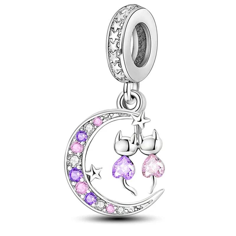 Copper Pet Series Cat Dog Owl Mushroom Rabbit Charms Diy Bracelet Making Gift Of High Quality Fashion Fine Jewelry