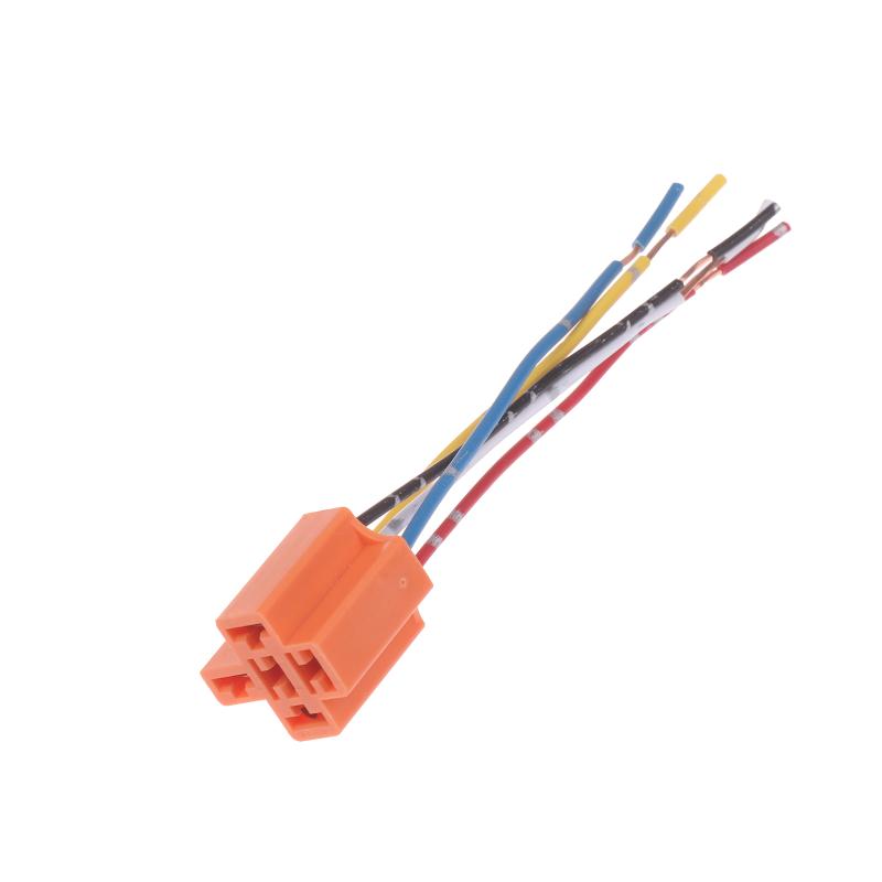 5-Pin Automotive Relay Socket Harness,Pre-Wired Electrical Connector Plug for Car Relay