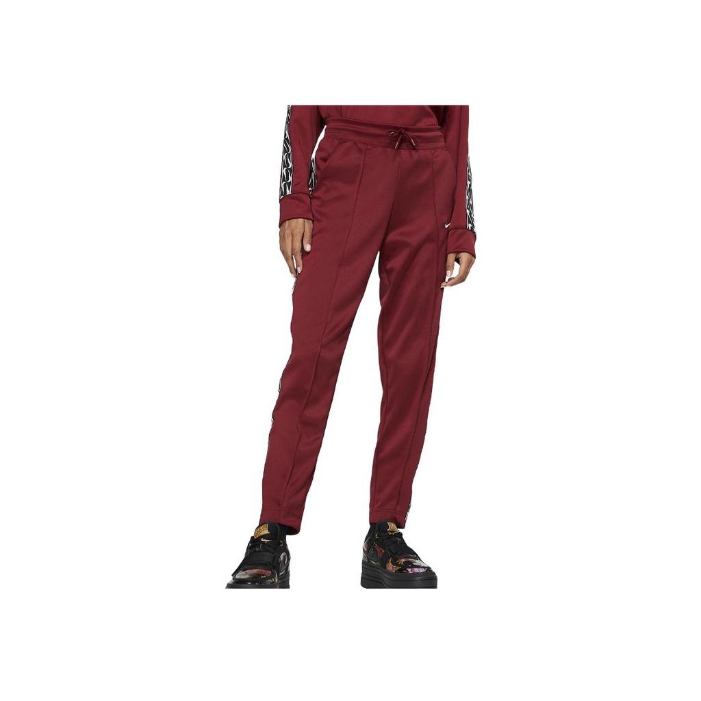New Nike Knitted Sweatpants Women's Burgundy CJ6326-677