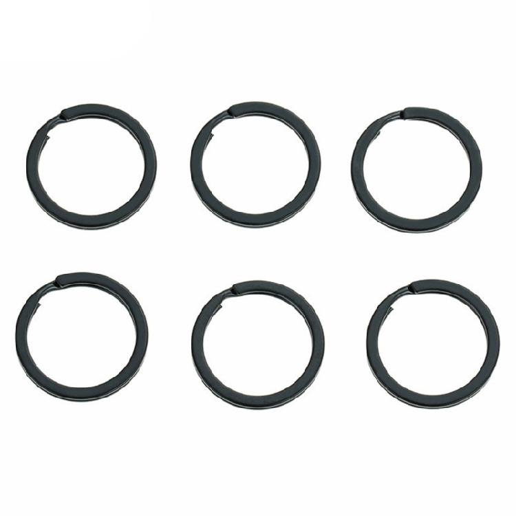 20 pièces Anneaux de Porte-clés Plats en Métal Anneaux Divisés de Remplacement Porte-clés Portable d'extérieur Boucle de Porte-clés Anneaux Divisés Faciles à Ouvrir