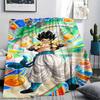 Dragon Ball Characters Print Flannel Blanket,High Quality Comfortable for All Seasons,Home Decor,Warmth and Comfort,Perfect for Christmas Gifts
