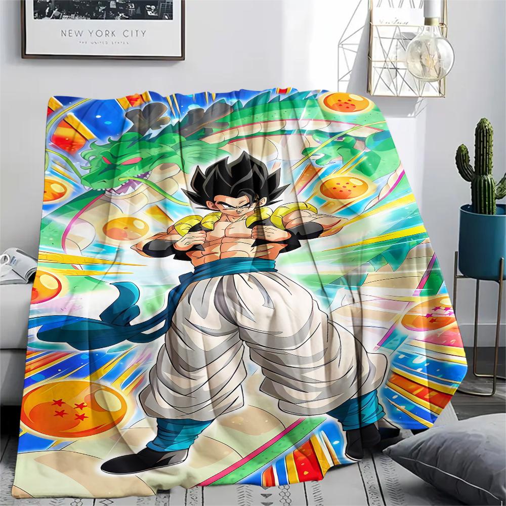 Dragon Ball Characters Print Flannel Blanket,High Quality Comfortable for All Seasons,Home Decor,Warmth and Comfort,Perfect for Christmas Gifts