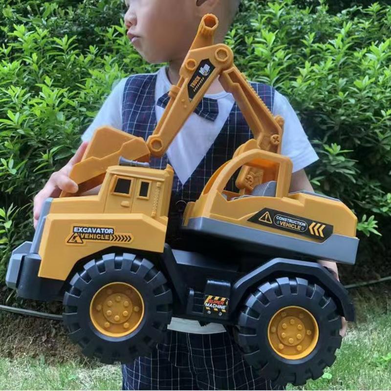 1Pcs Simulation Vehicle Big Toy City Car Concrete Mixer Truck Fire Role Play Boy Gift Construction Vehicle Sliding Bulldozer Toy