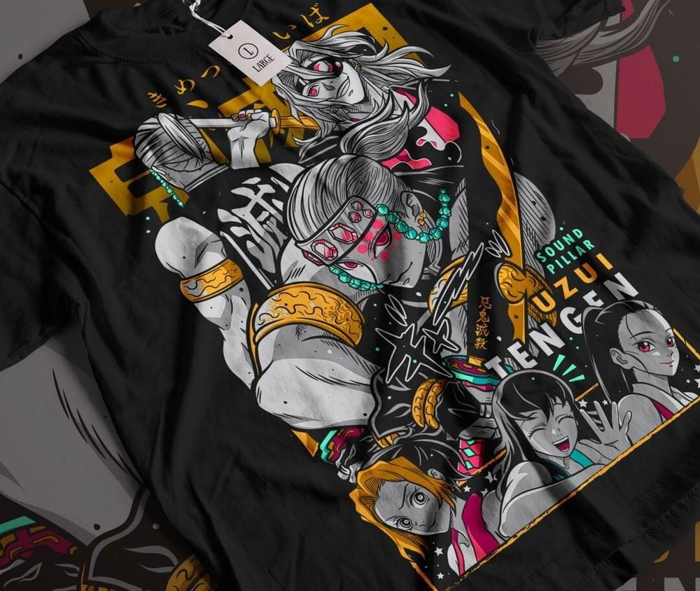 

Узуй Тенген Футболка Demon Slayer Kimetsu No Yaiba Ужасы Аниме Подарочная Футболка S -5XL 3XL