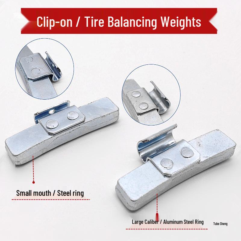 Dynamic Car Wheel Hub Balancing Weights: Clip-On, Snap-In, Adhesive for Aluminum and Iron Wheels 100g Balance Block, Single, Dynamic Calibration