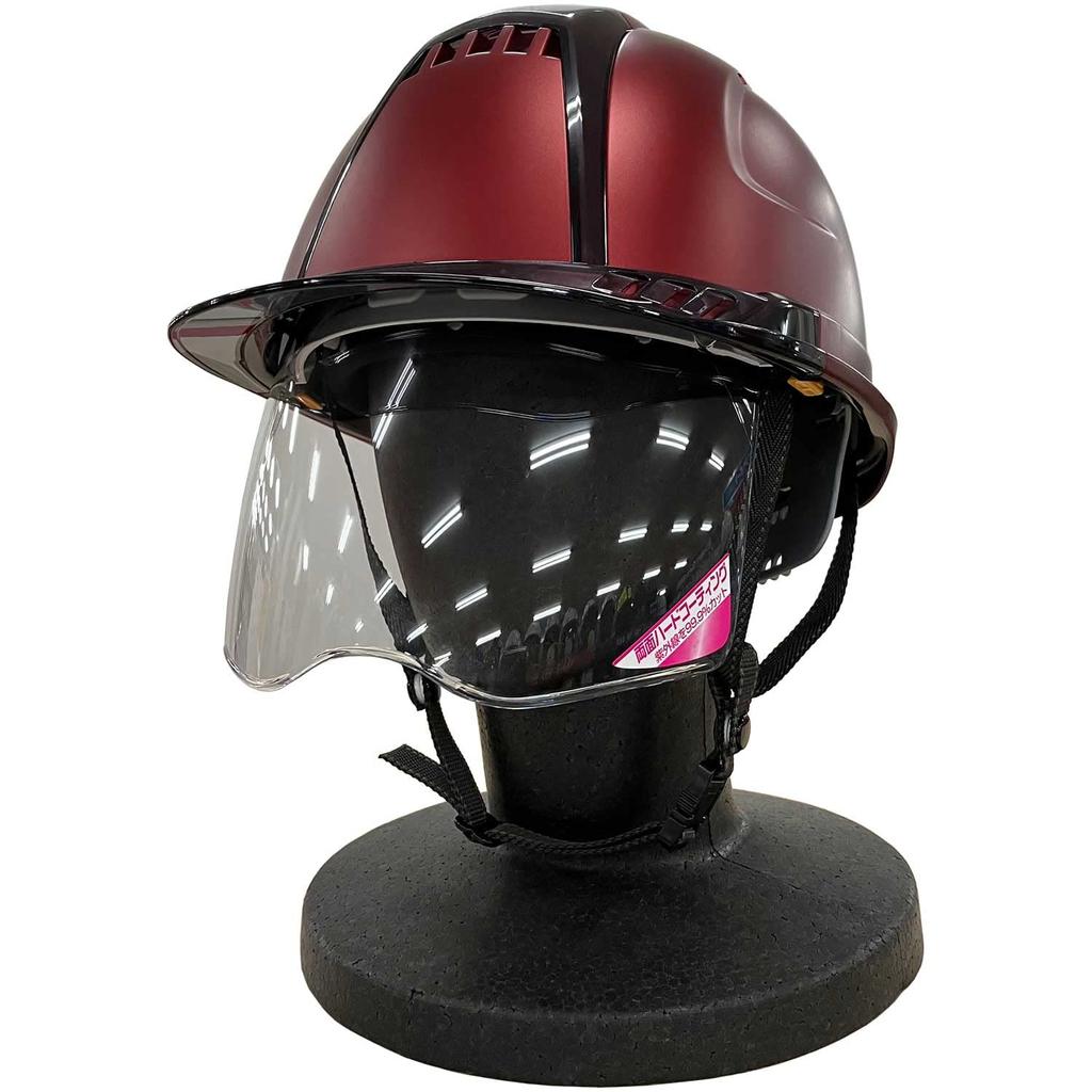 TOYO SAFETY Metallic Matte 391FSMMRD Helmet, Red, No.