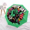 1pc Green Day Music Automatic Open/Close Umbrella Folding Umbrella, Portable Compact Travel Umbrella, Birthday/Christmas Gift for Men & Women L1110y37