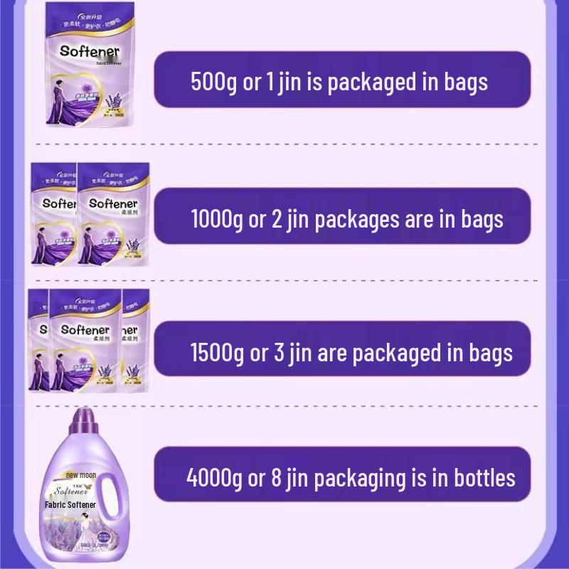 

Lavender Anti-static Clothes Softener, 8 Jin, Long-lasting Fragrance, Large Bottle