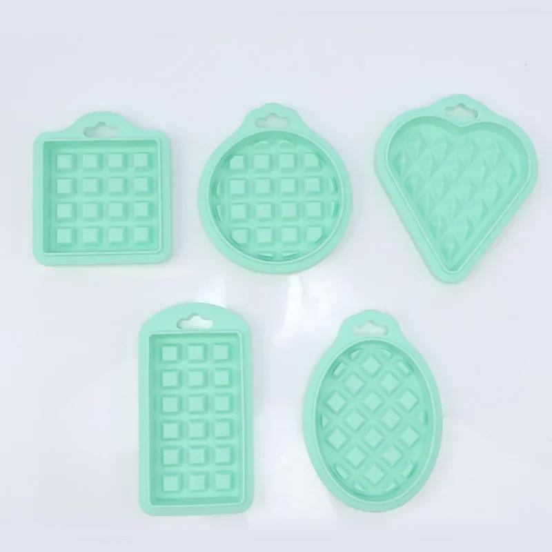 5PCS Premium Food-Grade Silicone 5-Piece Waffle Mold Set for Air Fryers and Baking Ideal for New Kitchen Cake Baking Supplies