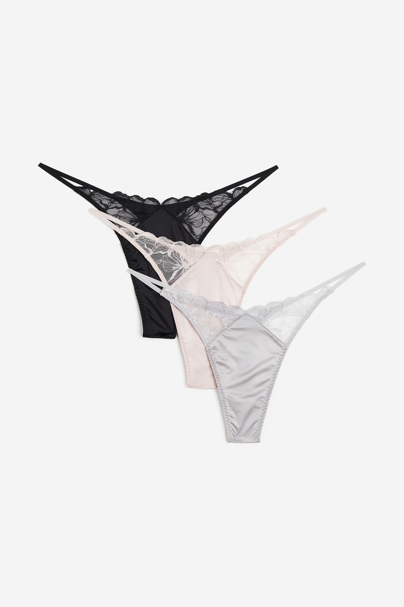 

3-pack microfibre thong briefs