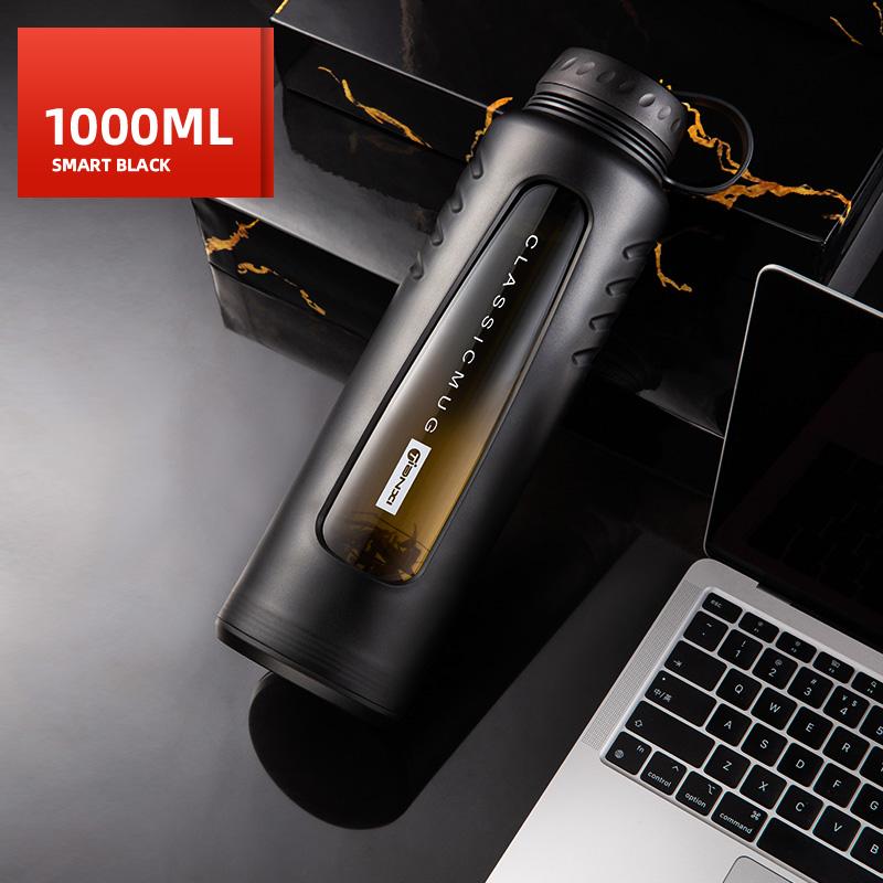 Anti-drop Glass Water Cup Large-capacity Double-layer Insulated Water Cup Portable Heat-resistant Bubble Tea Cup