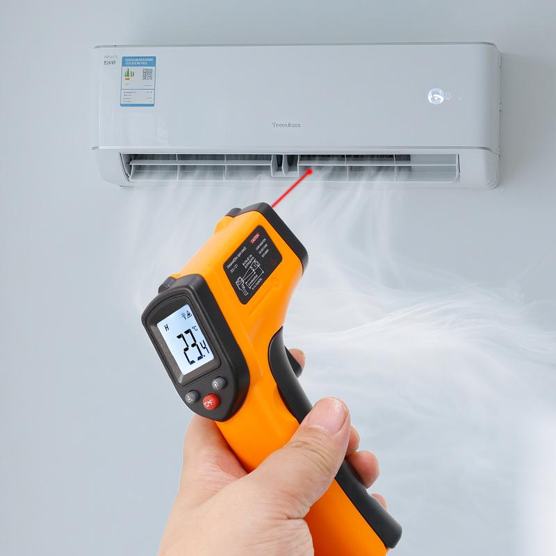 Infrared Thermometer Industrial High-Precision Temperature Gun Electronic Water and Oil Temperature Meter for Kitchen and Baking