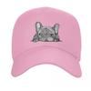 New Solid Color Men's and Women's Baseball Caps Printed Bulldog Outdoor Fashion Trend Cap