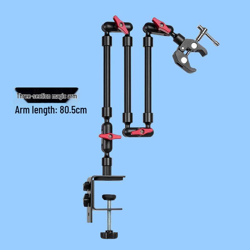 Rongyu Universal Desktop Mount with Three-Section Articulating Arm