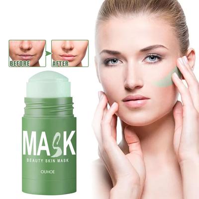 Green Tea Facial Mask Stick Acne Blackhead Acne Deep Cleansing Firming Pore Smearing Facial Mask Mud