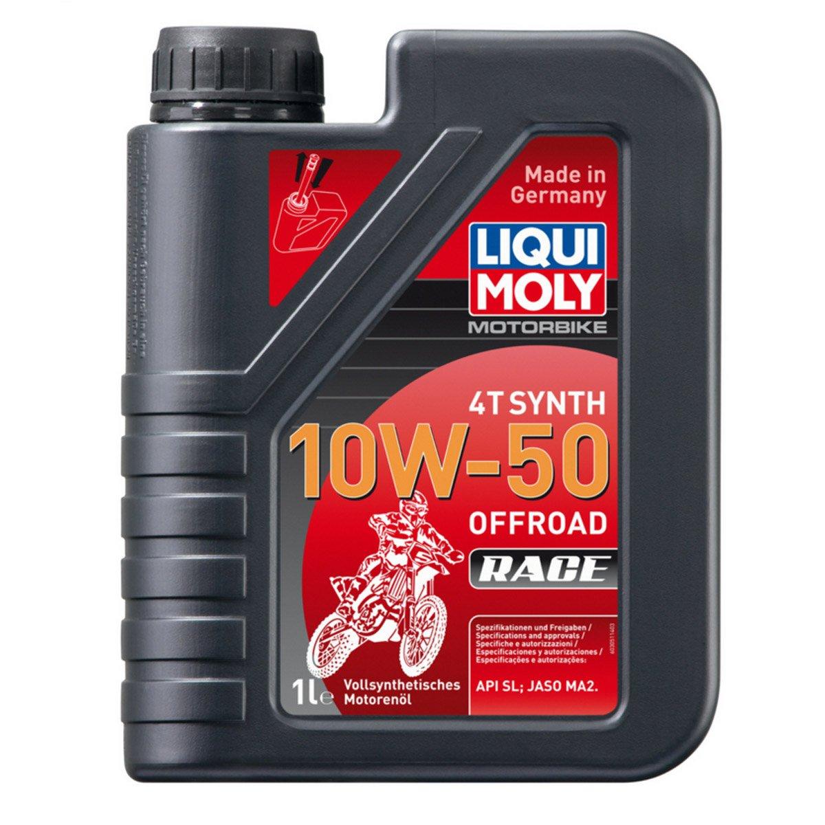 

LIQUI MOLY StreetRace 10W-50 Полностью синтетическое моторное масло для мотоциклов и внедорожной техники, 1 л, 1752