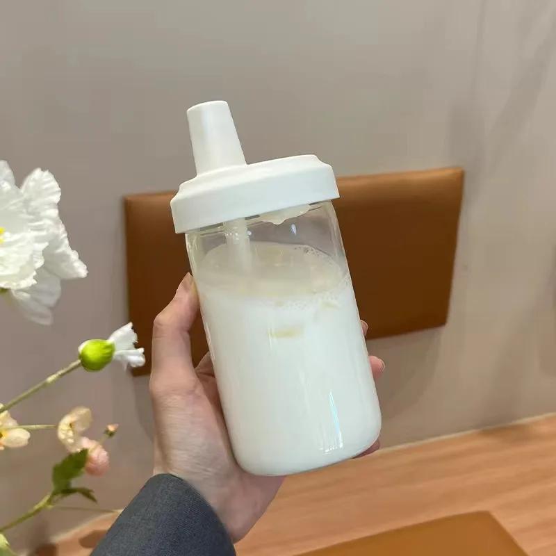

500/850ML Plastic Portable Bubble Tea Cups Transparent Water Bottle Temperature-resistant Drinkware Juice Milk Coffee Drink Cup Plastic