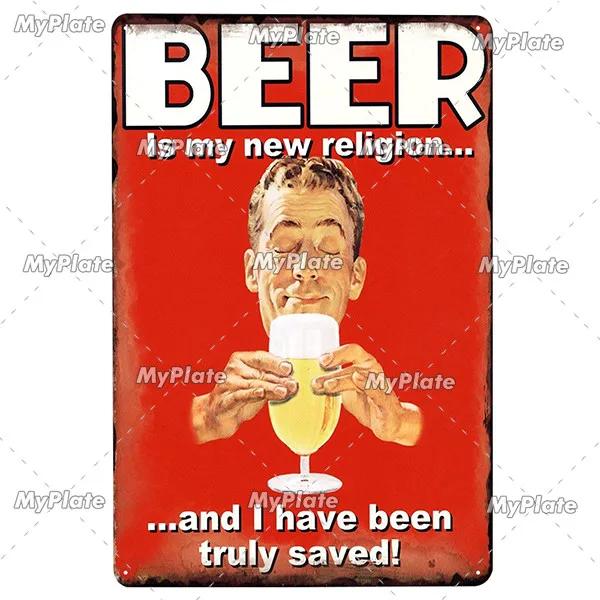 KALTEN BIER Metall Zeichen Vintage Plaque Alkohol Zinn Zeichen Platte Wand-dekor Für Bar Club Mann Cave Kunst Malerei  geschenk