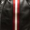 Bally Black Leather Drawstring Design Red And White Striped Backpack Men Backpack 6230617