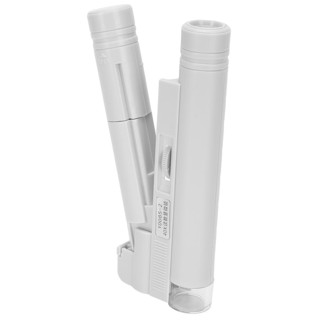 40X Professional Portable Microscope LED Magnifying Glass for Jewelry Identification