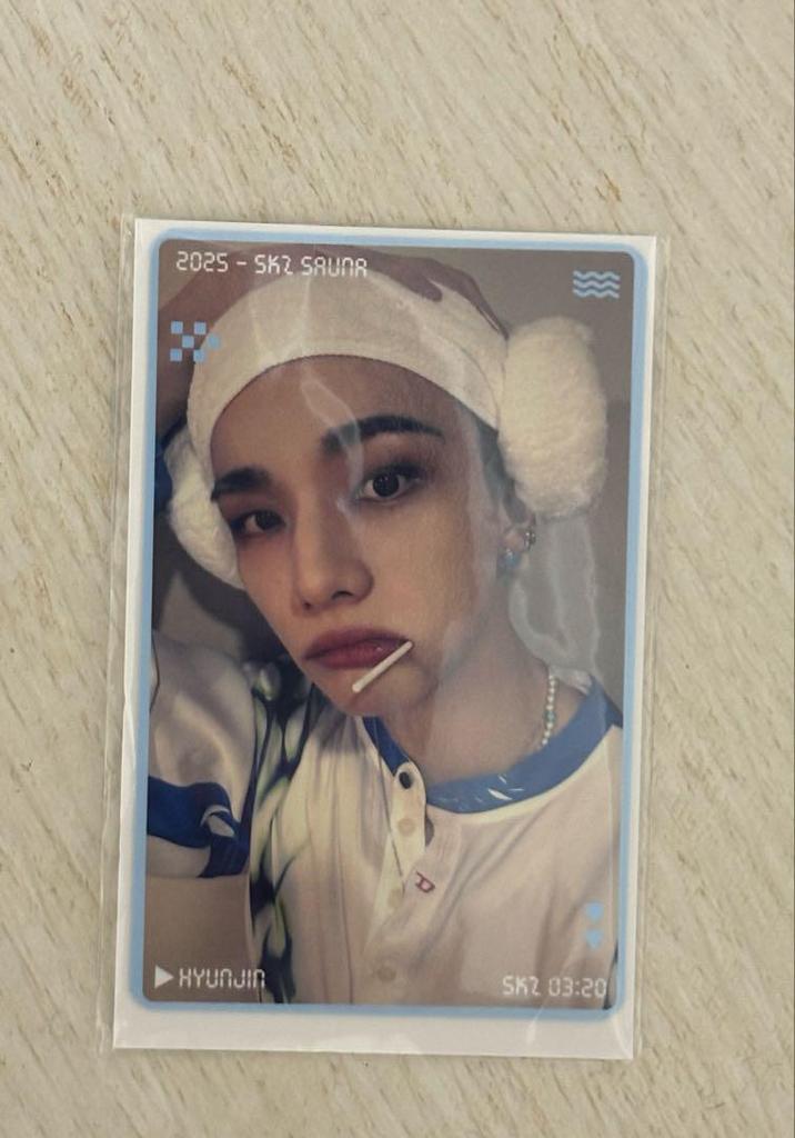 [USED] Stray Kids Hyunjin Sauna Bonus Trading Card
