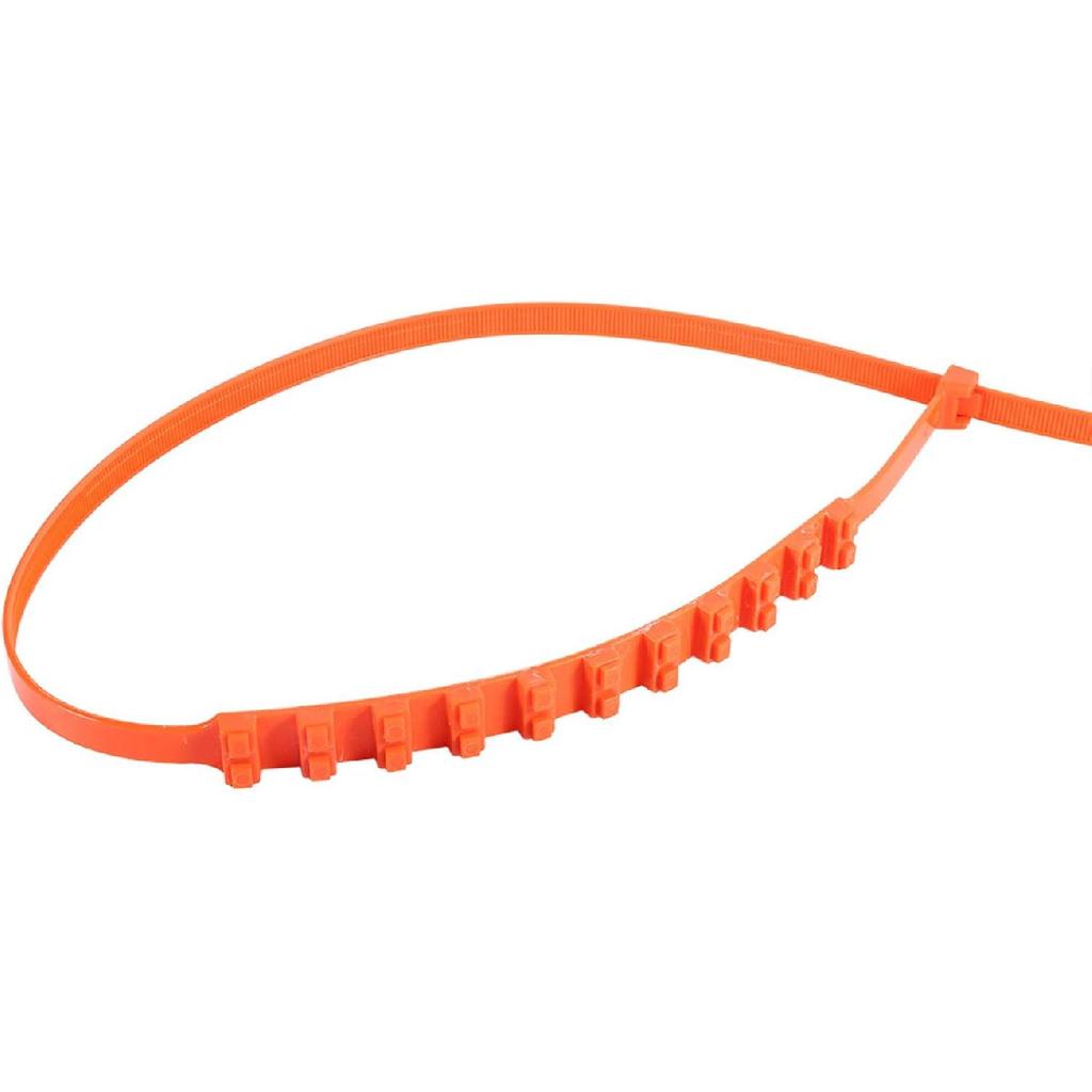 Low Temperature Resistant 10 Pcs/Set Reusable Tire Chains, Easy to Install Wheel Chains, Orange Colour for Car Truck Snow Chains Car Snow Chains for
