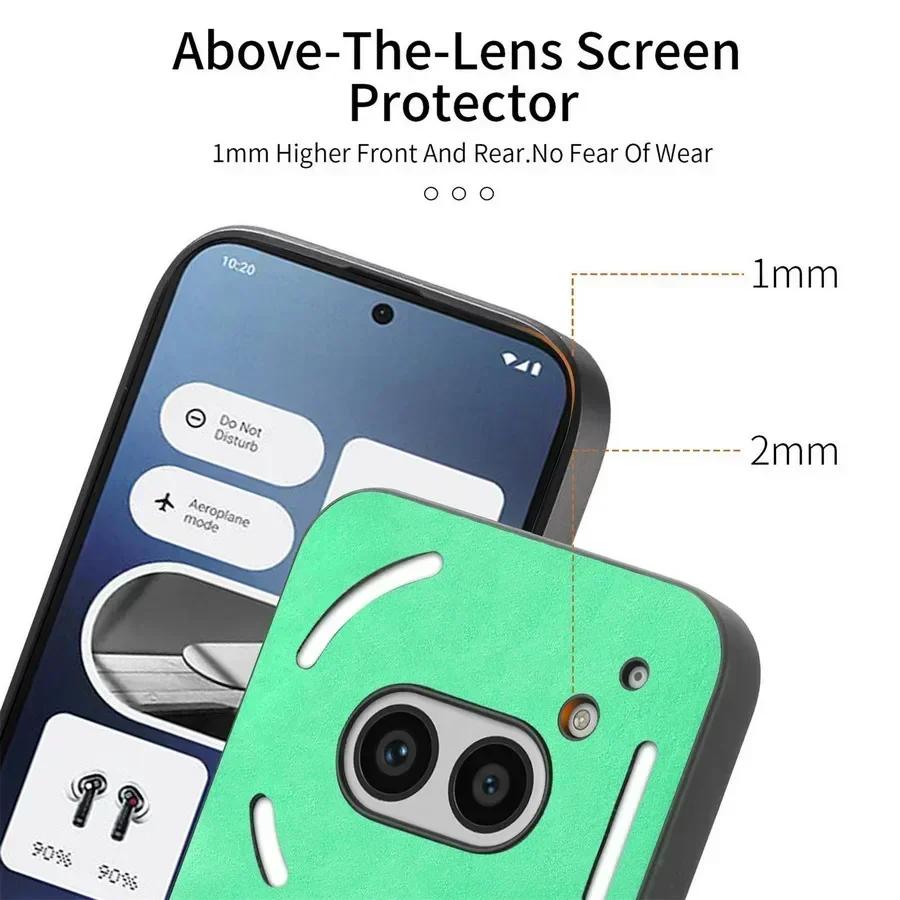 For Magsafe Leather Case for Nothing Phone 2A Plus Matte Shockproof Magnetic Wireless Charging Phone Protection Cover for Nothing CMF Phone 2Pro 1