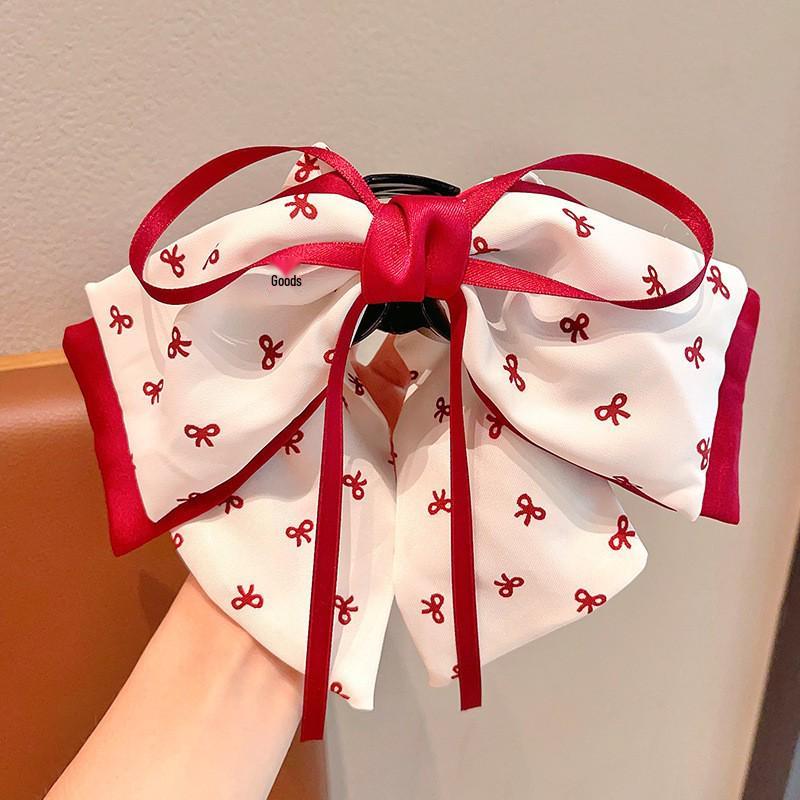 Luxury Starry Sky Rhinestone Bow Hair Clip - Volumizing Shark Clip Accessory