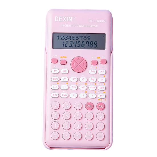 Standard Student Calculator Dual Button Power Desktop Calculator with Large LCD Display Automatic Sleep Pocket Calculator