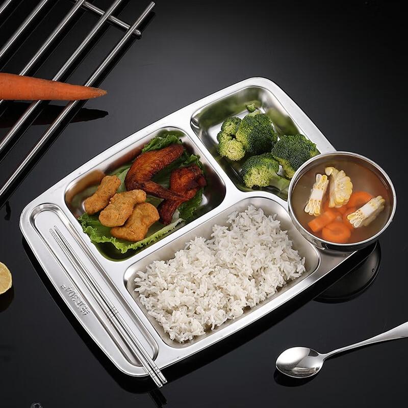 Stainless Steel Divided Meal Tray