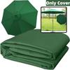Copertă de înlocuire verde pentru umbrelă 2.7m 8 spițe Impermeabilă Grădină Curte Piscină Umbrelă cantilever 9FT 10FT 6 spițe 8 spițe Husă