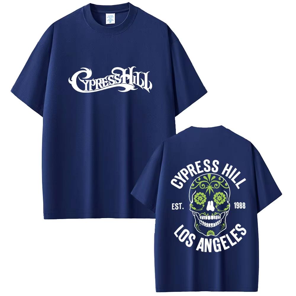Rapper Cypress Hill T-shirt Skelet Grafisch T-shirts Unisex Dames Hip Hop Mode Streetwear Unisex Casual Katoenen Korte Mouwen Top