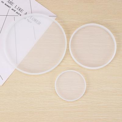 Manualidades Bricolaje Taza Fluida de Silicona para Artes Mad Molde Redondo para Posavasos Molde para Hacer Joyería Moldes para Fundición de Resina Epoxi