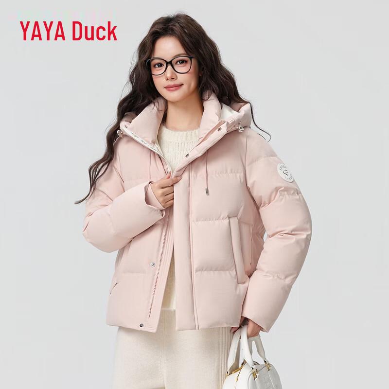 YAYA Women's Hooded Short Puffer Down Jacket