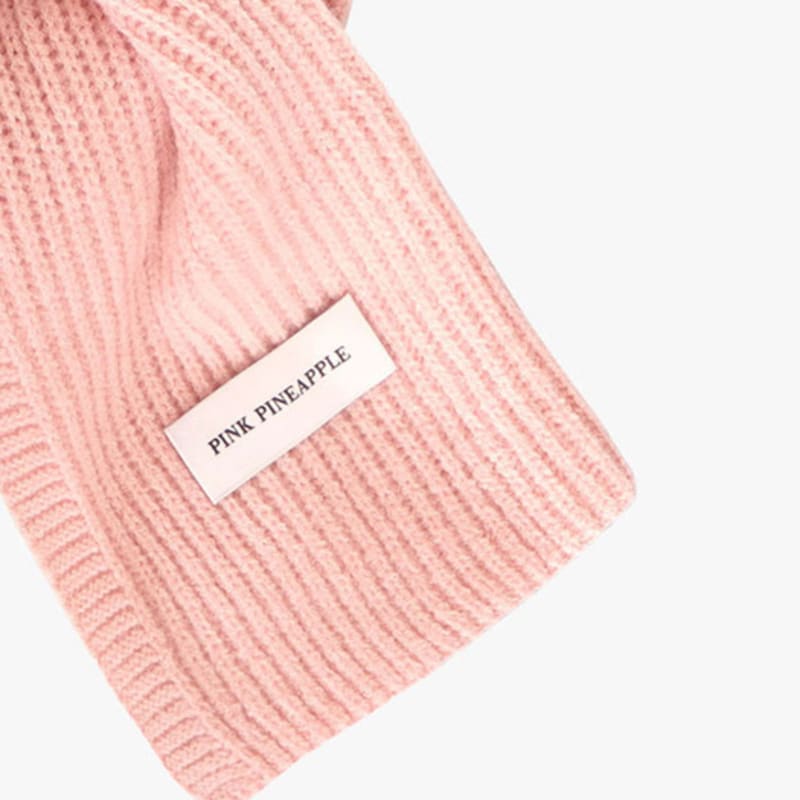 PINK PINEAPPLE BASIC RIB MUFFLER_PINK