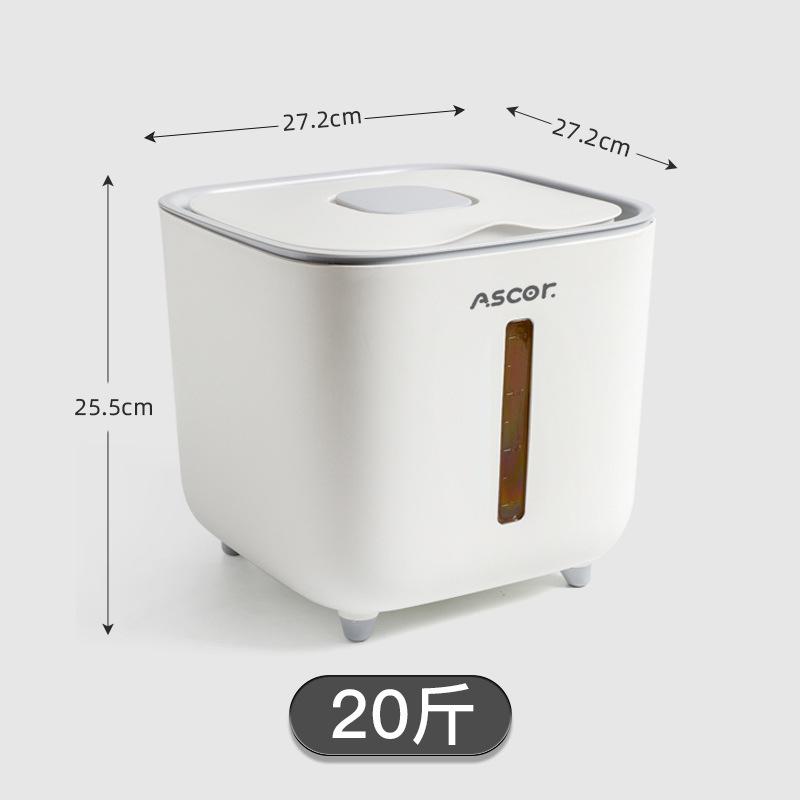 

Food-Grade Rice Bucket for Home Insect-Proof Moisture-Proof Airtight Container Multipurpose for Rice Grains Flour Storage