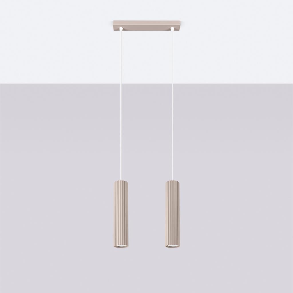 Carbon 2 taupe pendant lamp