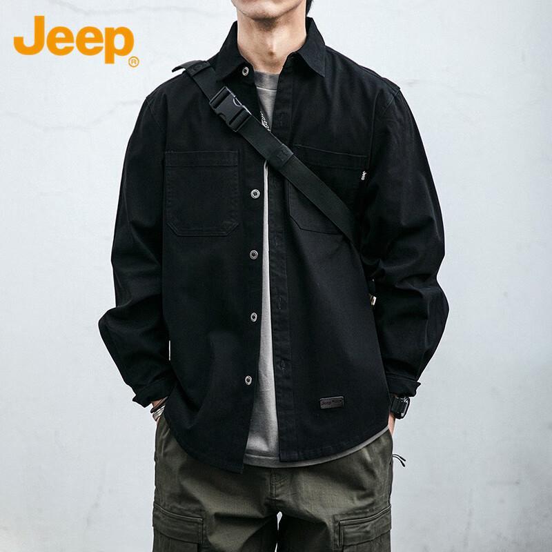 Jeep Men's Long Sleeve Casual Work Shirt