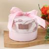 Wedding Wedding Candy Gift Box Round Handheld Ribbon Gift Packaging Box Chinese Traditional Handbag Party Favors Supplies