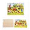 60 Pieces Wooden Puzzles for Kids Wood Jigsaw Puzzle Game Children Learning Educational Toys