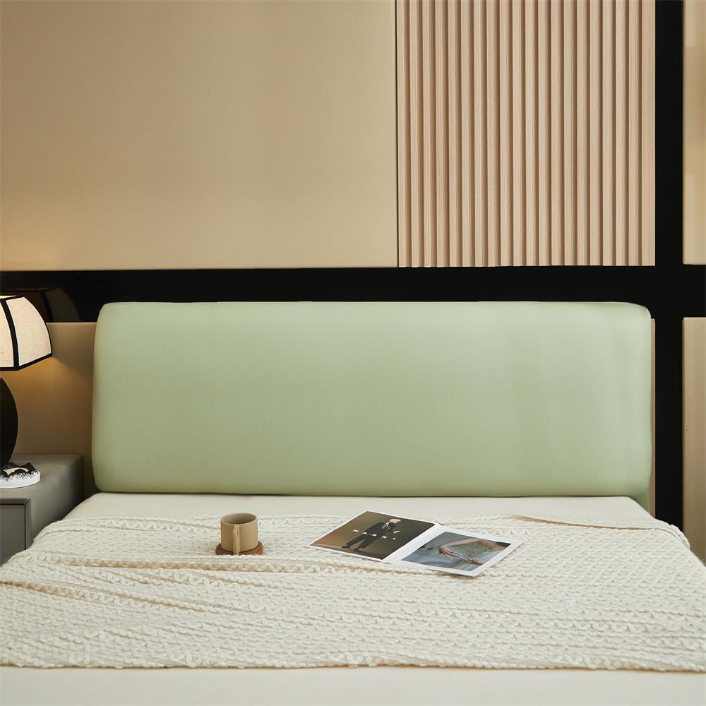 PU Leather Headboard Cover Stretch All-Inclusive Bed Headboard Slipcover Universal Dust-Proof Decorative Furniture Cover