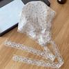 Women French Style Triangle Turban Hairband Lace Floral Hair Band Sun Protection Hair Hoop Fashion Girls Triangle Scarf Headband