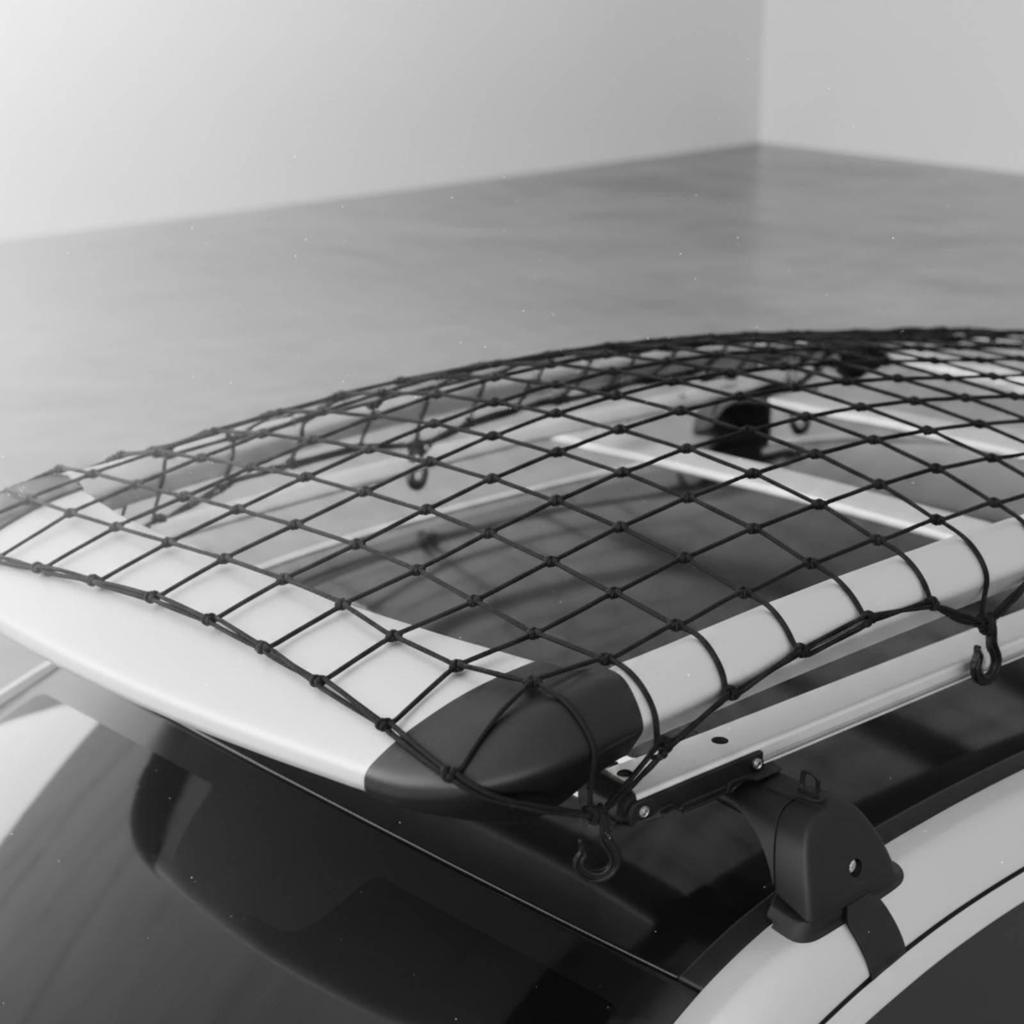 Car Roof Rack Net High-Elasticity Vehicle Mesh Organizer Easy to Install