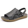 Sandals men's new men's shoes summer wear cool slippers men's soft-faced beef tendon soles beach shoes