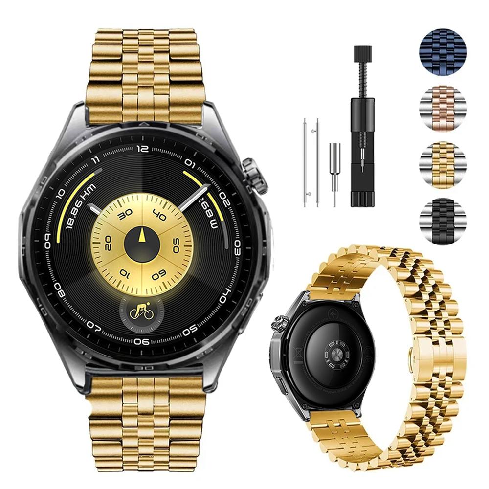 22mm Metal Strap for Huawei Watch GT6 Pro GT5 Pro 46mm Stainless Steel Bracelet Watchband Huawei Watch 5/4/GT6/5/4 GT3 Pro 46mm