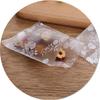 100Pcs Translucent Frosted Rose Flower Pattern Fruit Tea Candy Cookie Machine Sealed Bags Plastic Packaging