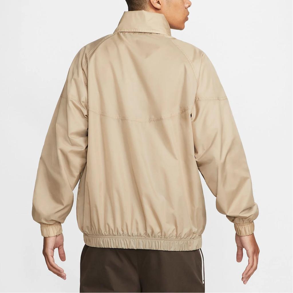 Nike Logo Stand Collar Solid Jacket Men Outerwear Khaki DQ4911-247