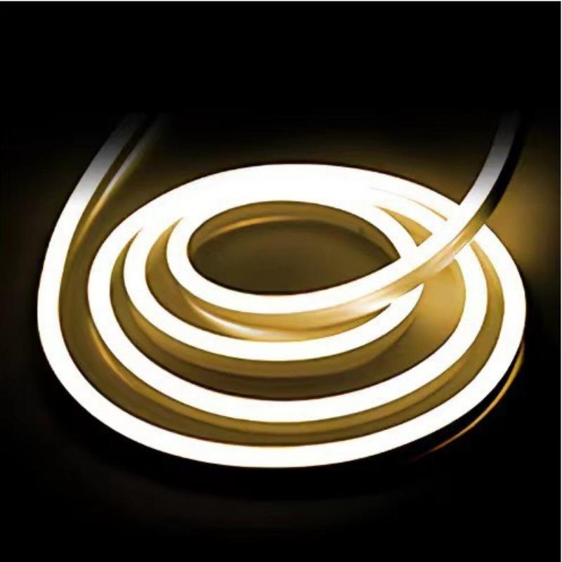 

Powered Flexible LED Neon Strip Light , Energy-Saving Decorative Lighting for Home, TV Backlight, Bedroom, Kitchen, Parties 1m слоновая кость