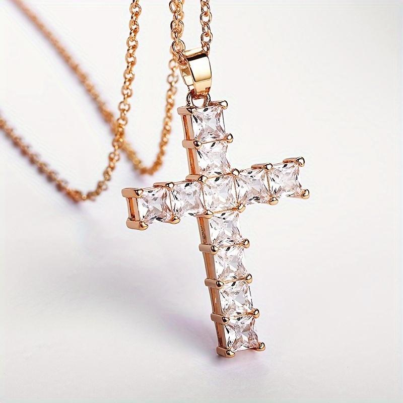 Street fashion trend cross pendant, personalized punk creativity, versatile avant-garde necklace