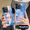 Usada Pekora Anime Phone Case for iPhone 16 15 14 13 12 11 Pro Max Plus Mini MagSafe Glass Colour Protective Smartphone Luxury